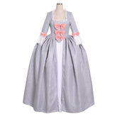Women's Halloweez Rococo Ball Gown | Elegant Victorian Costume in Grey | Timeless Colonial Period Princess Dress - Halloweez